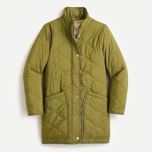 J Crew Quilted Cocoon Puffer With PrimaLoft